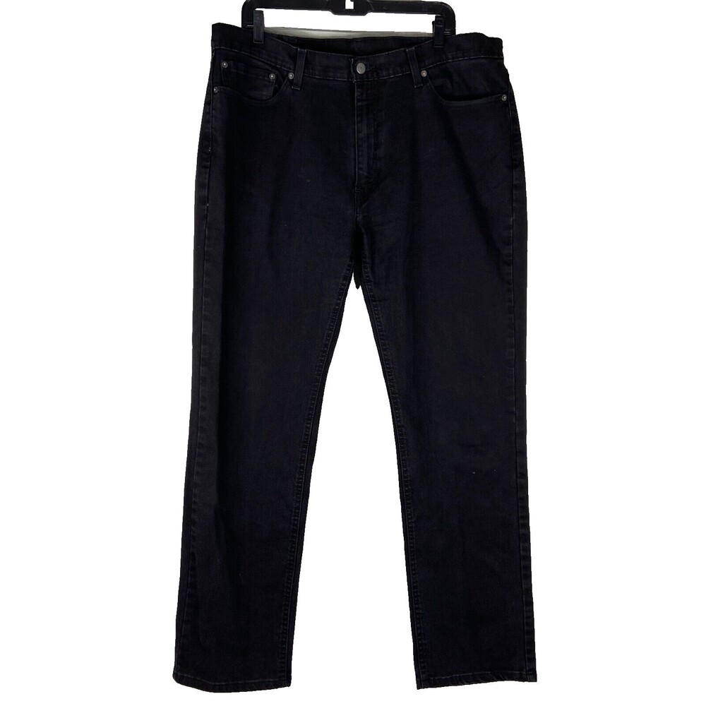 Levis Men 541 Black Jeans 38/34 Loose Fit Straight Leg